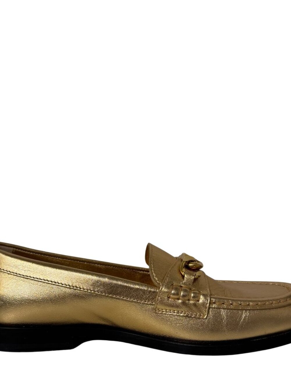 Valentino Gold Loafers 40